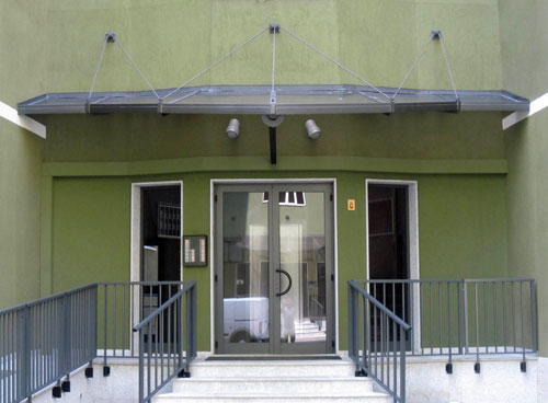 pensilina ferro e policarbonato